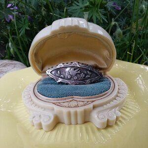 Late 1880's Victorian English Sterling Brooch